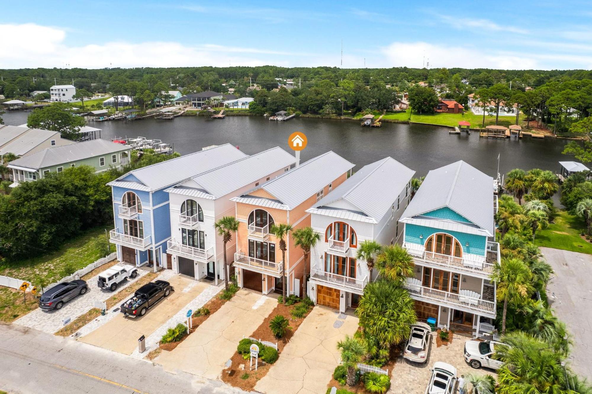 Bay Getaway! Bayfront 4br 4ba House Sleeps 12 Private Pool Boat Dock * Panama City Beach